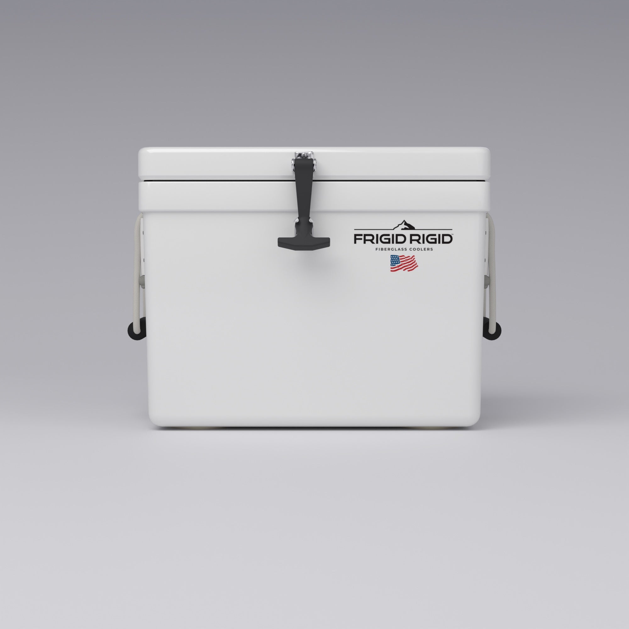 Frigid Rigid 21" x 15" x 15" fiberglass ice chest, front