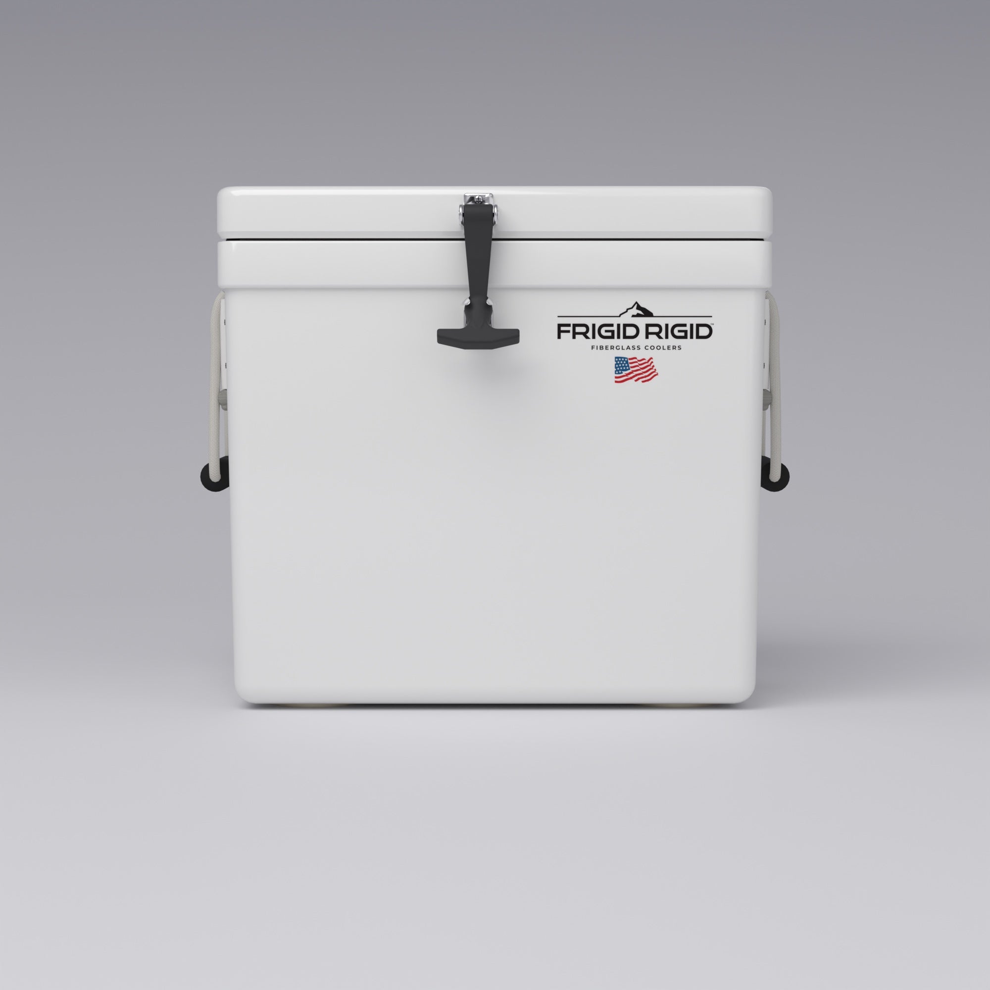 Frigid Rigid 21" x 15" x 18" fiberglass ice chest, front