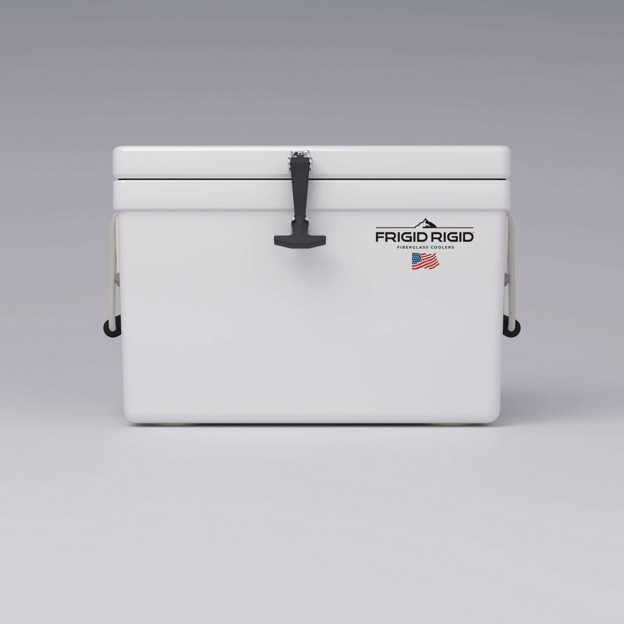 Frigid Rigid 24" x 15" x 15" fiberglass ice chest, front