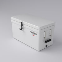 Frigid Rigid 30" x 15" x 15" fiberglass ice chest, top view