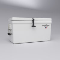 Frigid Rigid 30" x 15" x 15" fiberglass ice chest, low angle