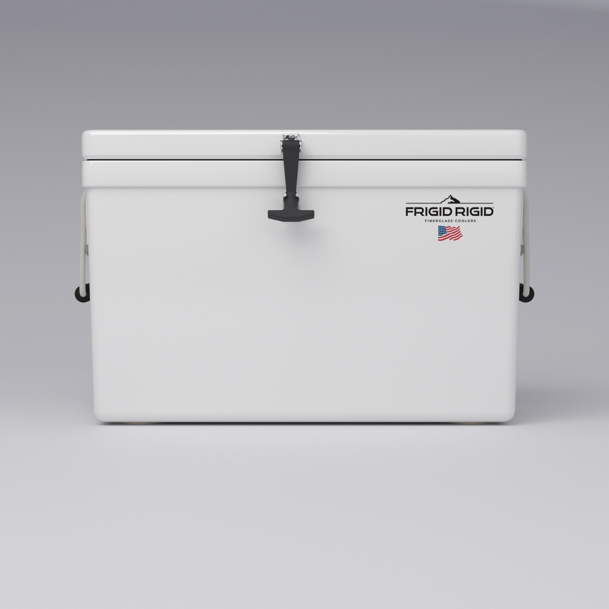 Frigid Rigid 30" x 15" x 18" fiberglass ice chest, front