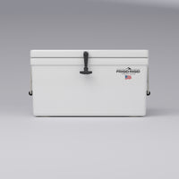 Frigid Rigid 30" x 18" x 15" fiberglass ice chest, front