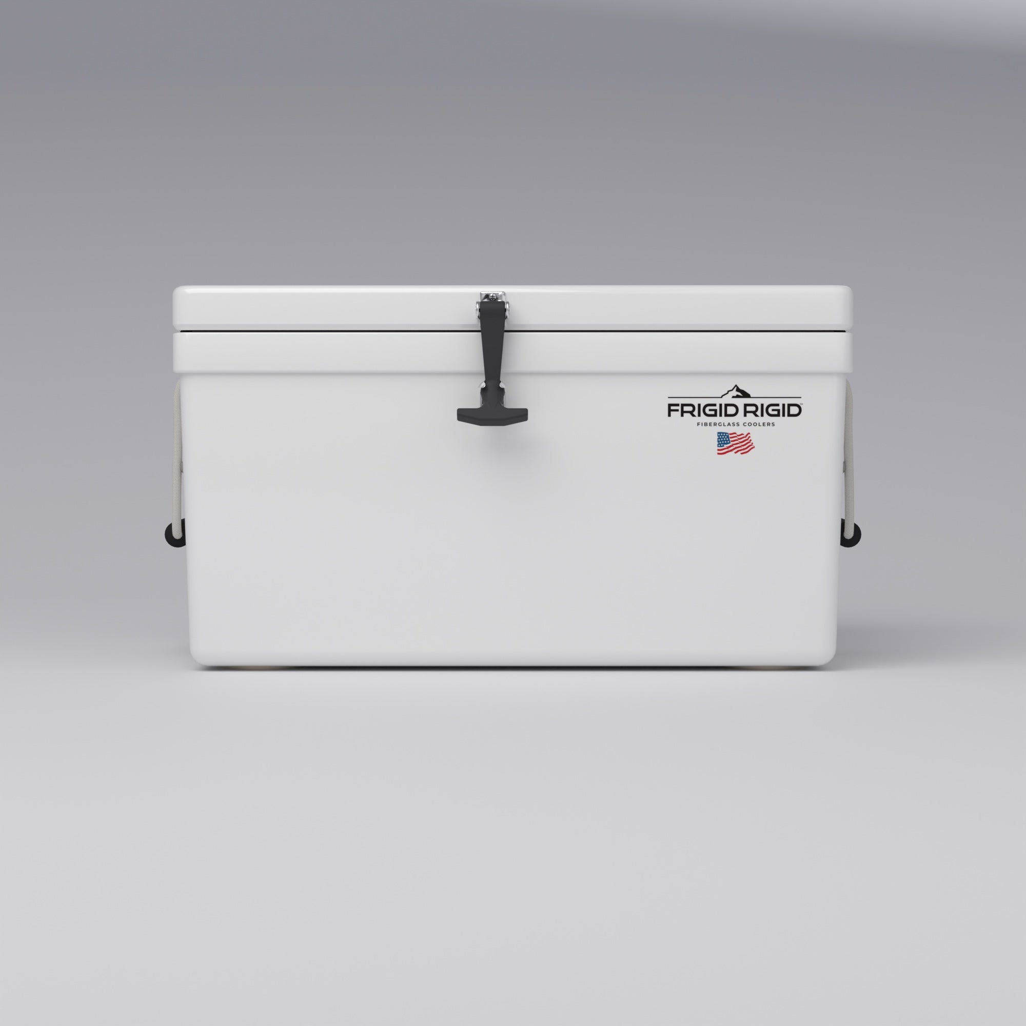 Frigid Rigid 30" x 18" x 15" fiberglass ice chest, front