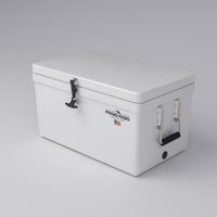 Frigid Rigid 30" x 18" x 15" fiberglass ice chest, top view