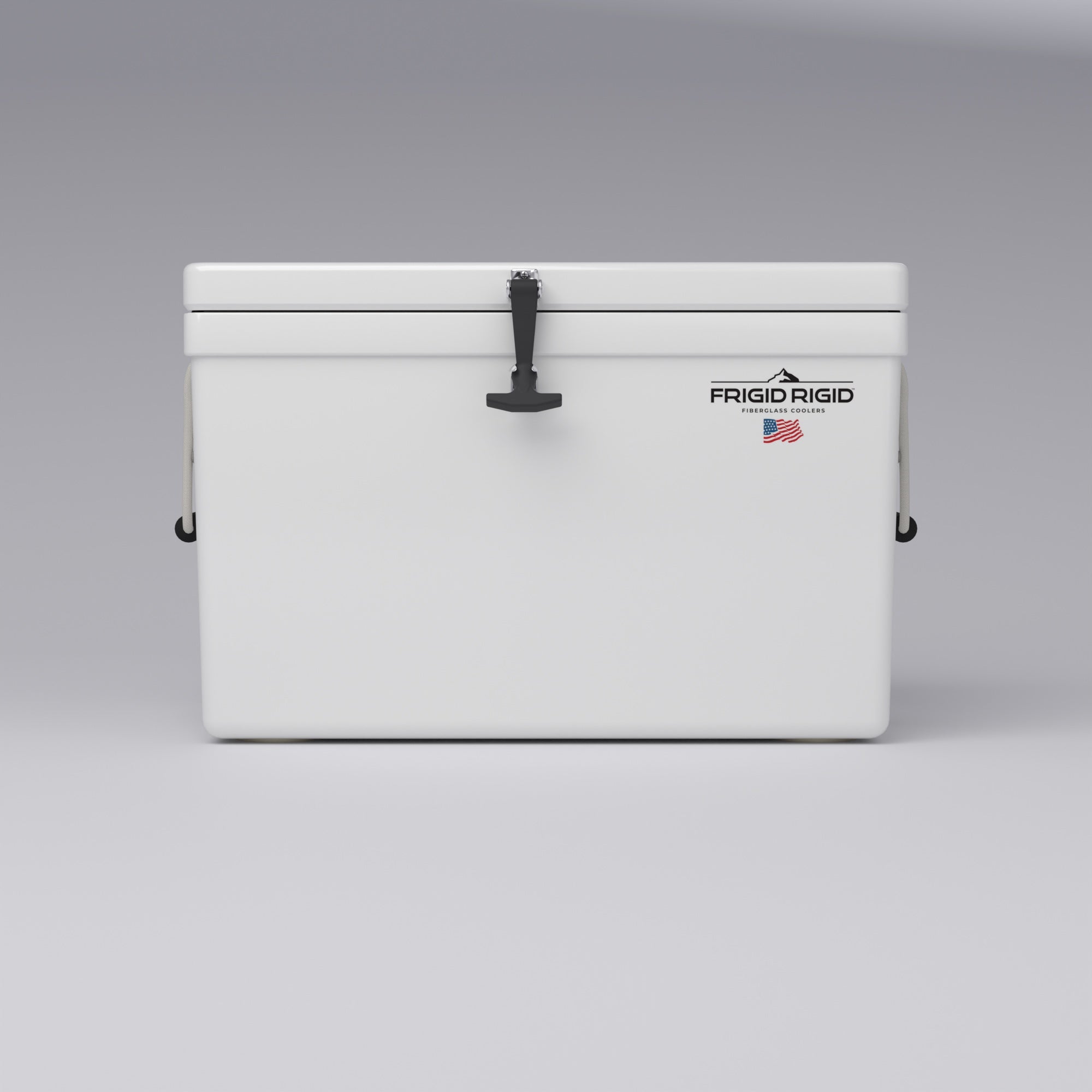 Frigid Rigid 30" x 18" x 18" fiberglass ice chest, front