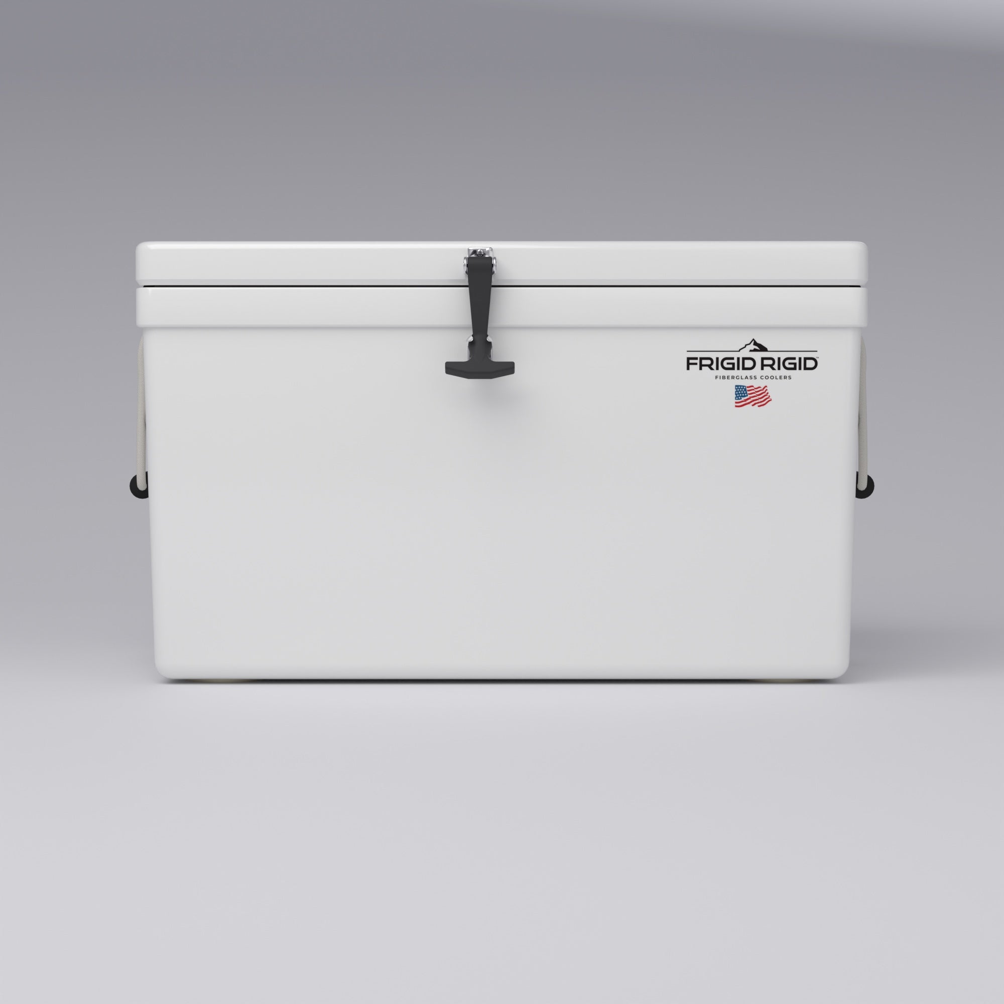 Frigid Rigid 33" x 18" x 18" fiberglass ice chest, front