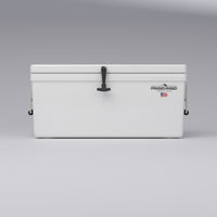 Frigid Rigid 36" x 15" x 15" fiberglass ice chest, front