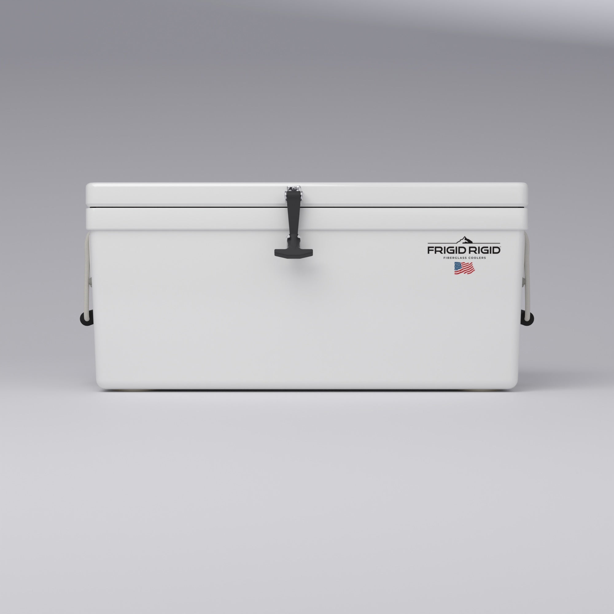 Frigid Rigid 36" x 15" x 15" fiberglass ice chest, front