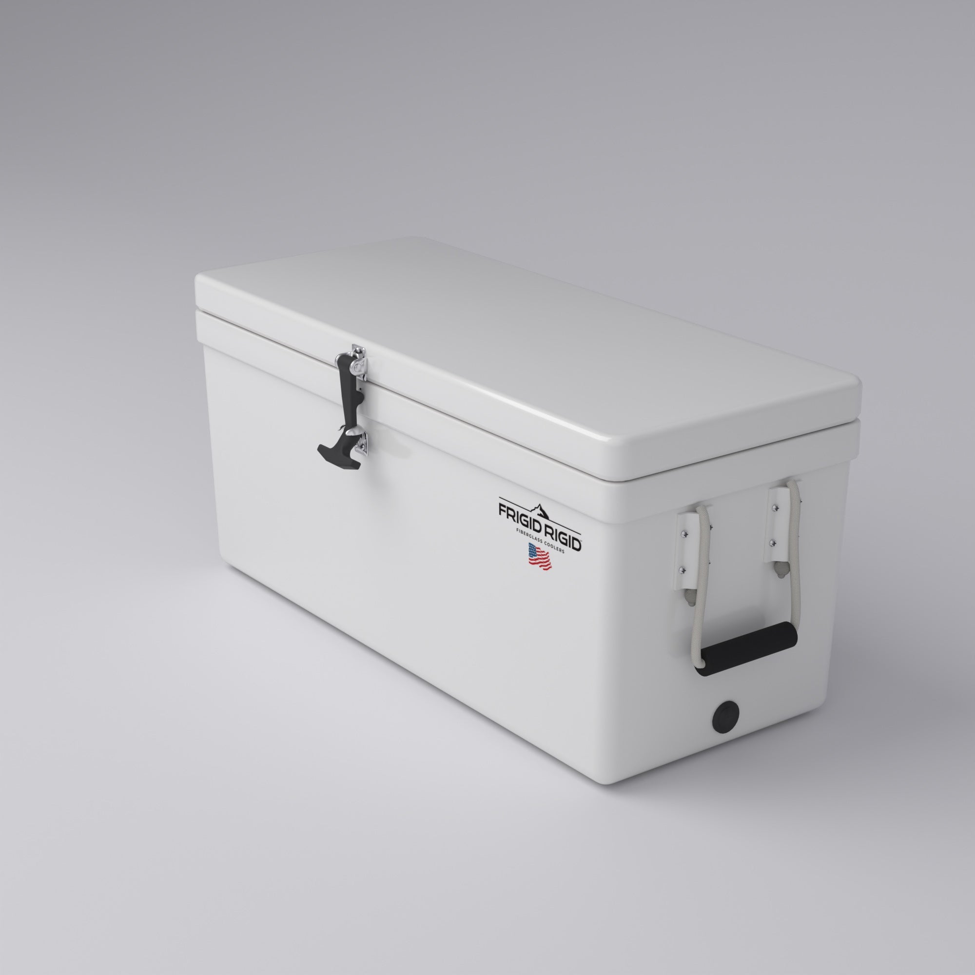 Frigid Rigid 36" x 15" x 15" fiberglass ice chest, top view