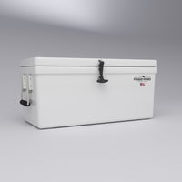 Frigid Rigid 36" x 15" x 15" fiberglass ice chest, low angle