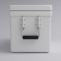 Frigid Rigid 36" x 15" x 15" fiberglass ice chest, handle detail