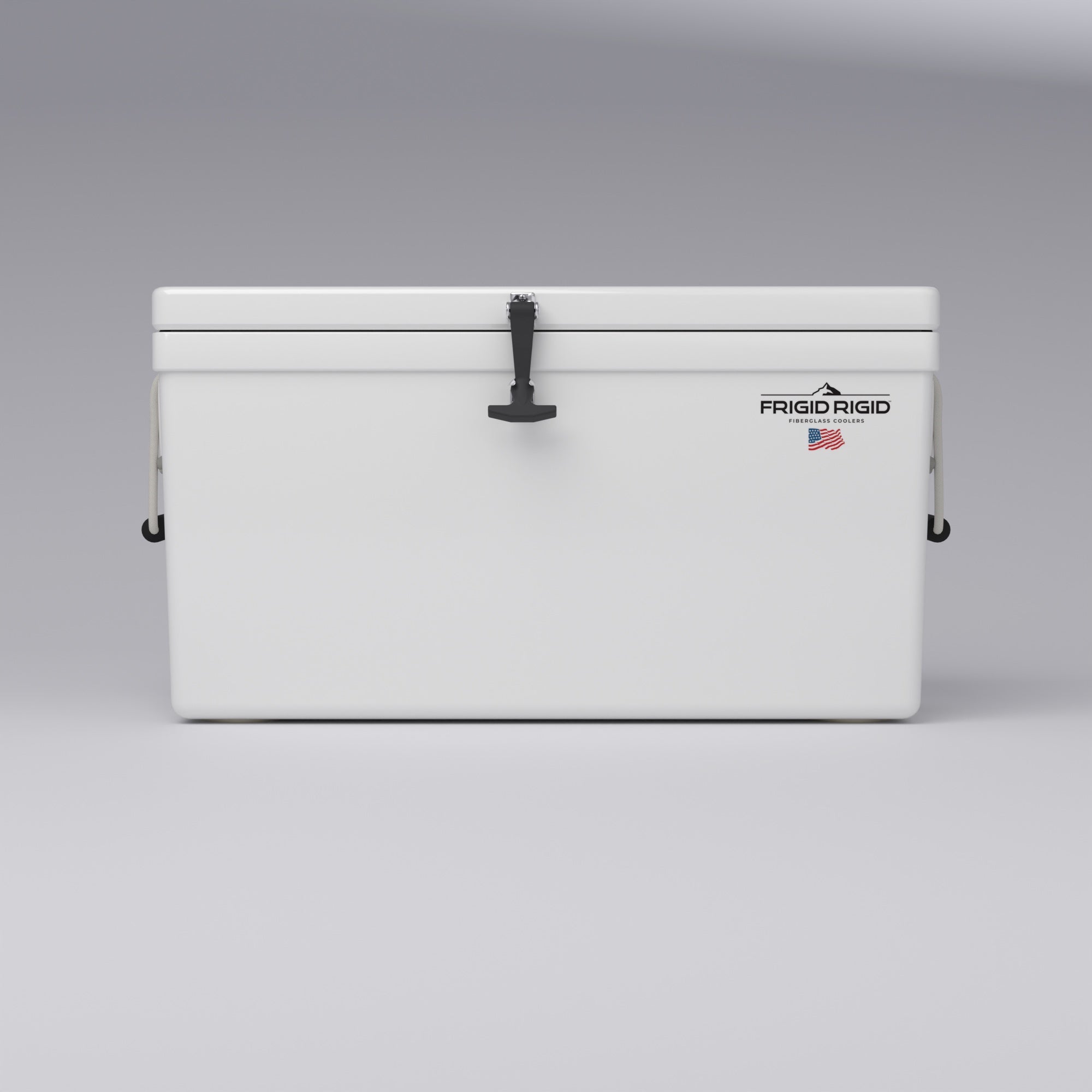 Frigid Rigid 36" x 15" x 18" fiberglass ice chest, front