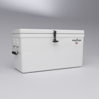 Frigid Rigid 36" x 15" x 18" fiberglass ice chest, low angle