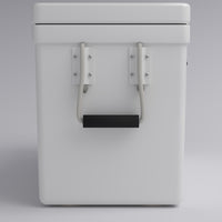 Frigid Rigid 36" x 15" x 18" fiberglass ice chest, handle detail