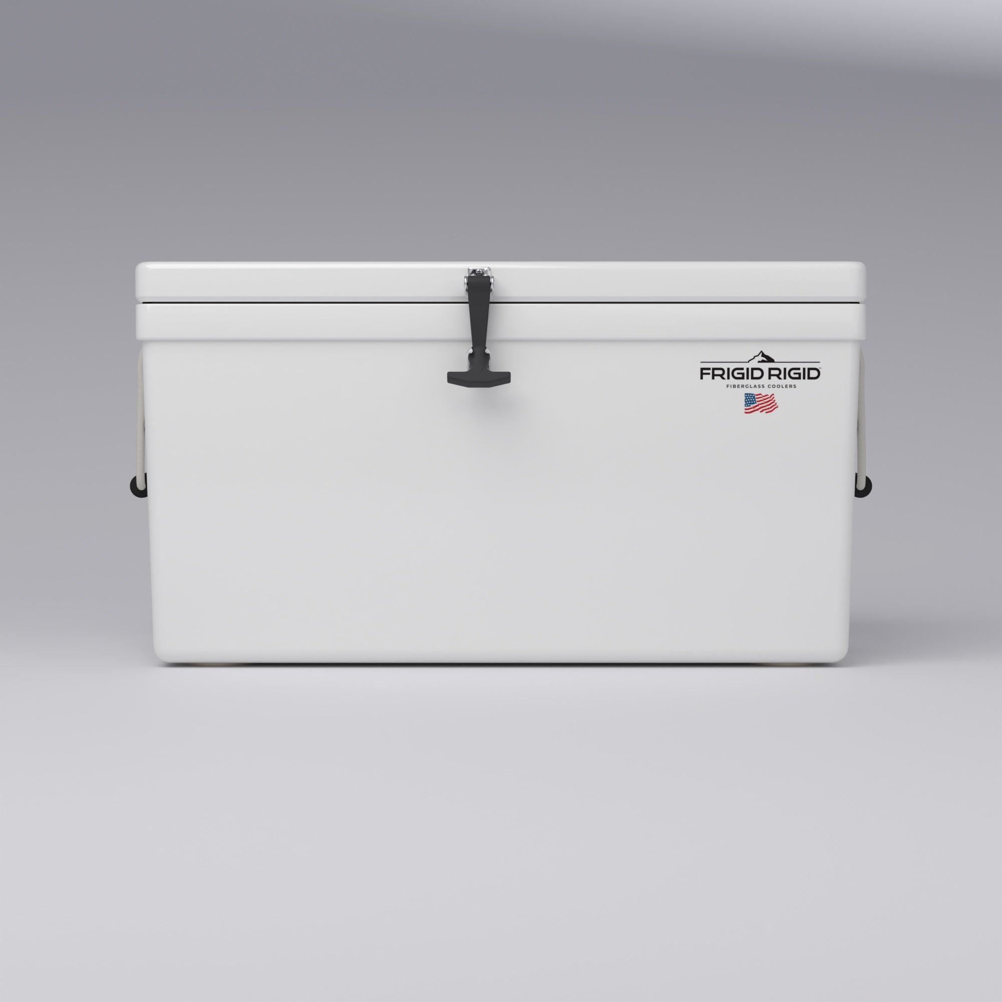 Frigid Rigid 36" x 18" x 18" fiberglass ice chest, front