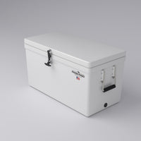 Frigid Rigid 36" x 18" x 18" fiberglass ice chest, top view
