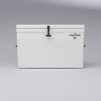 Frigid Rigid 36" x 21" x 21" fiberglass ice chest, front