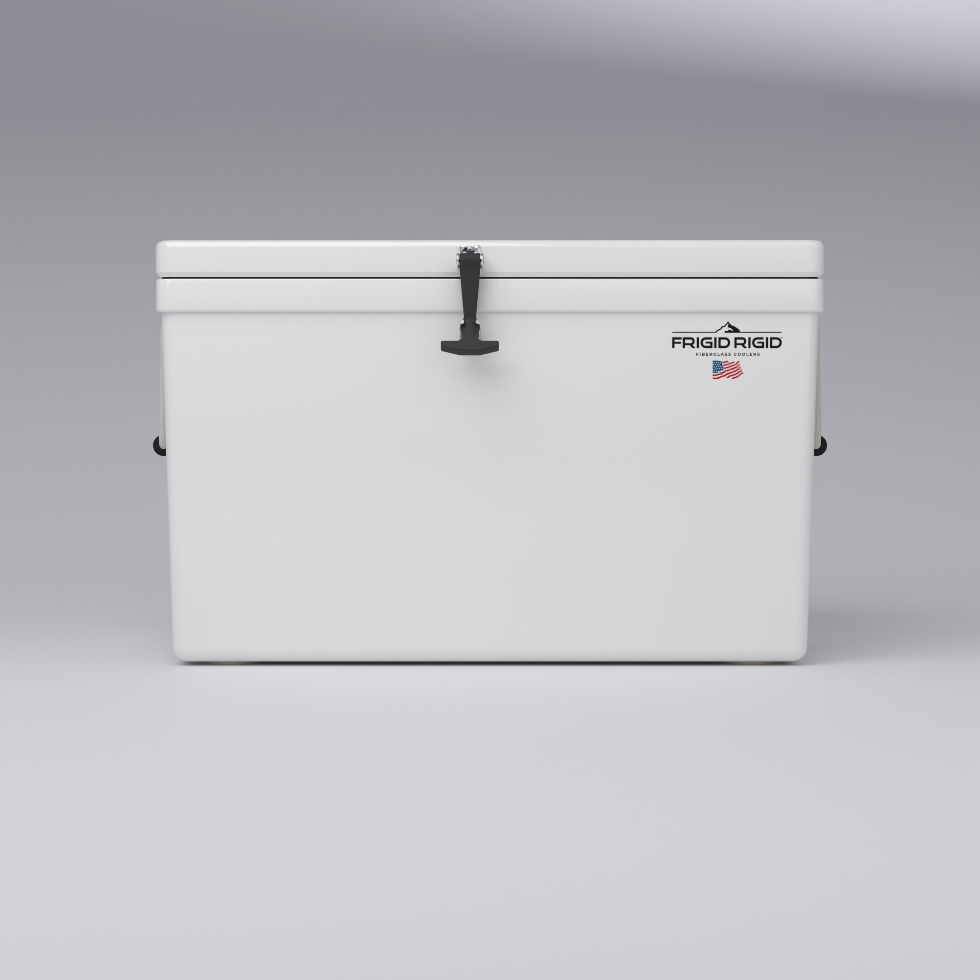 Frigid Rigid 36" x 21" x 21" fiberglass ice chest, front
