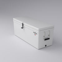 Frigid Rigid 48" x 18" x 18" fiberglass ice chest, top view