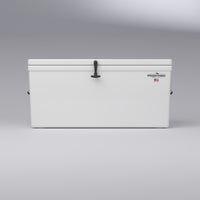 Frigid Rigid 48" x 21" x 21" fiberglass ice chest, front