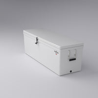 Frigid Rigid 66" x 21" x 21" fiberglass ice chest, top view